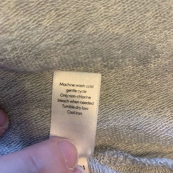 Athleta Women's Gray Nirvana Twist Front Long Sleeve Sweatshirt Size S - Picture 9 of 9